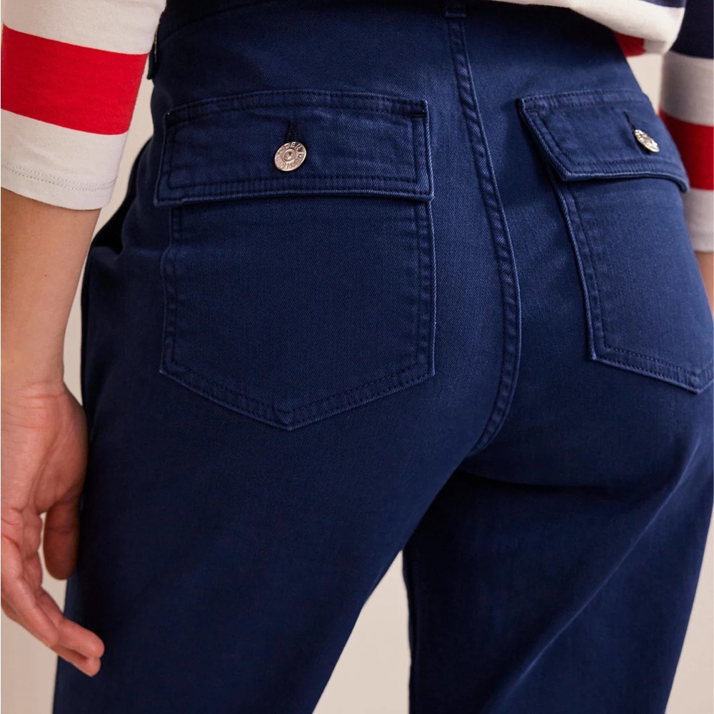 Boden Women's Straight-Leg Jeans in Navy - Picture 8 of 8